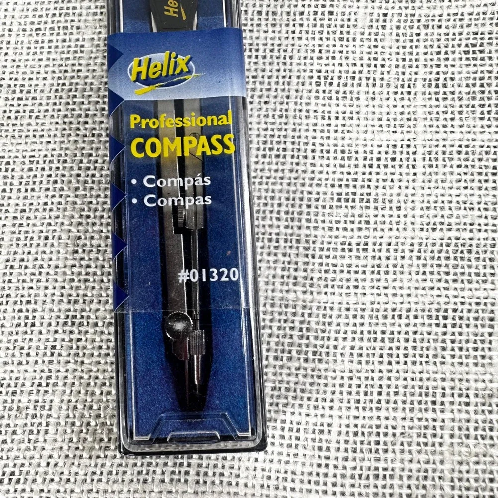 Helix Professional Compass 01320 Made in Italy Drafting Drawing Tool New NOS‎